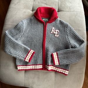 American Eagle Outfitters Chunky Knitted Zip-up Sweater